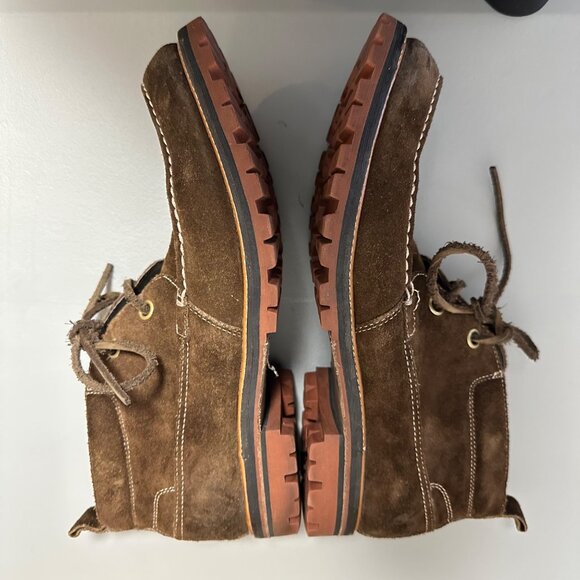 John Varvatos U.S.A. Mens Brown Suede Leather Lug Sole Eriksen Chukka Boots 9M - Picture 7 of 15